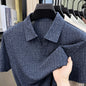 Men's Premium Knitted Polo Shirt — Skin-Friendly, Breathable, Casual Lapel Summer Top