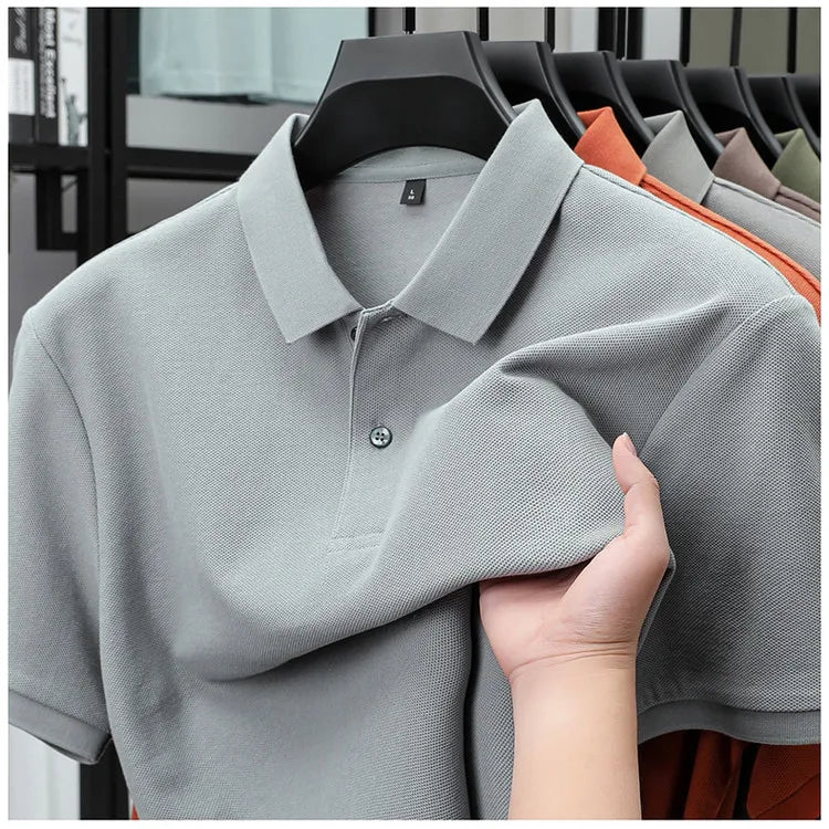 Luxora Men's 100% Cotton Polo Shirt — Anti-Pilling Breathable Tee | Golf, Sports & Business Casual | 19 Colors