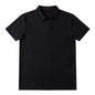 Men's Premium Ribbed Knit Polo Shirt — Soft Elastic, Breathable, Business & Casual