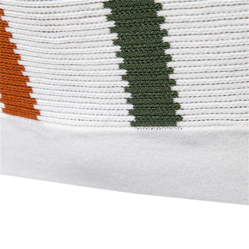 Men's Ribbed Knit Striped Polo Shirt | Breathable Contrast Color Casual Polo | S–XXL (EUR Sizing)