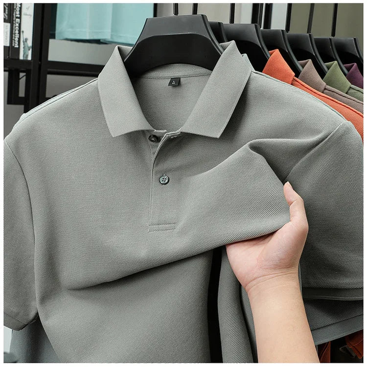 Luxora Men's 100% Cotton Polo Shirt — Anti-Pilling Breathable Tee | Golf, Sports & Business Casual | 19 Colors