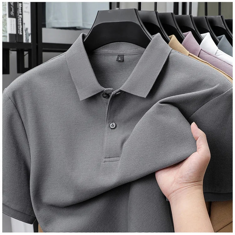 Luxora Men's 100% Cotton Polo Shirt — Anti-Pilling Breathable Tee | Golf, Sports & Business Casual | 19 Colors