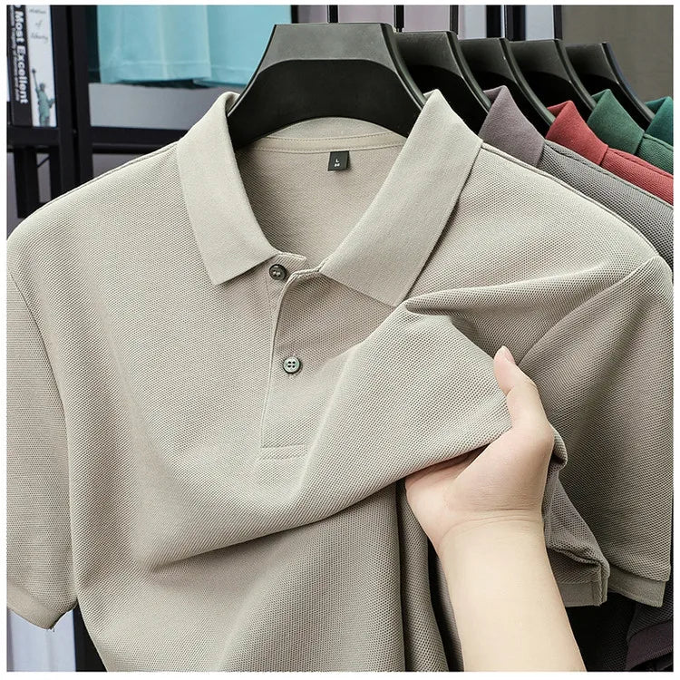 Luxora Men's 100% Cotton Polo Shirt — Anti-Pilling Breathable Tee | Golf, Sports & Business Casual | 19 Colors