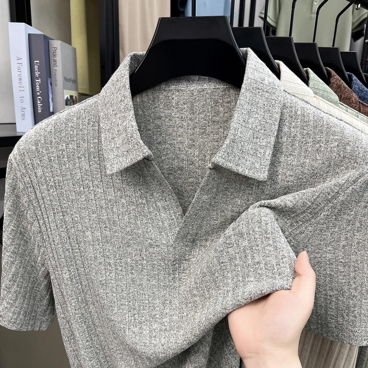 Men's Premium Knitted Polo Shirt — Skin-Friendly, Breathable, Casual Lapel Summer Top