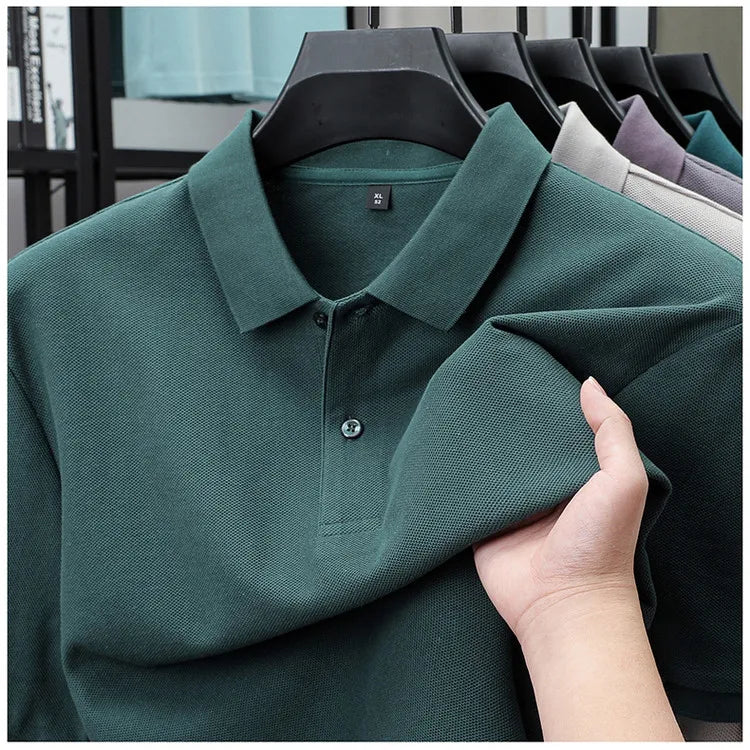 Luxora Men's 100% Cotton Polo Shirt — Anti-Pilling Breathable Tee | Golf, Sports & Business Casual | 19 Colors