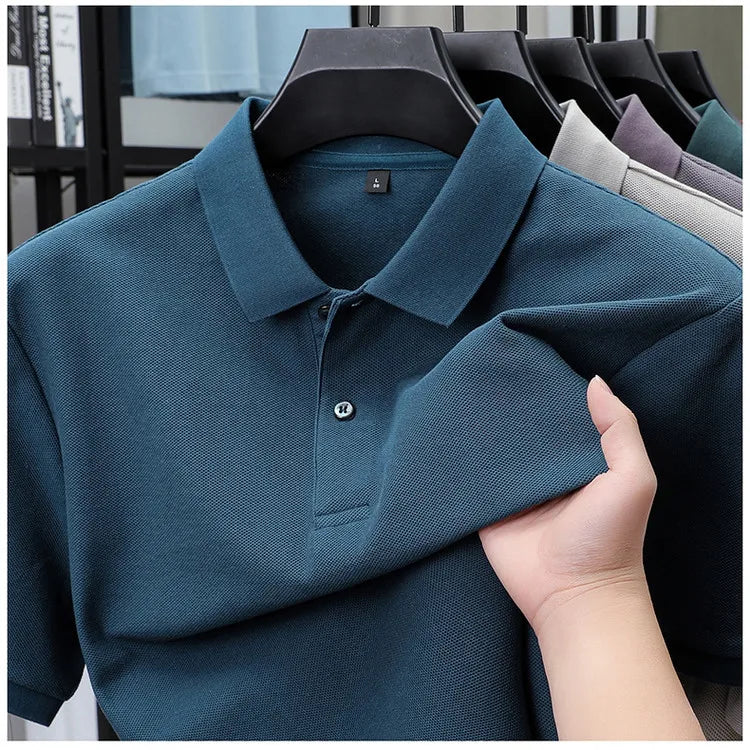 Luxora Men's 100% Cotton Polo Shirt — Anti-Pilling Breathable Tee | Golf, Sports & Business Casual | 19 Colors