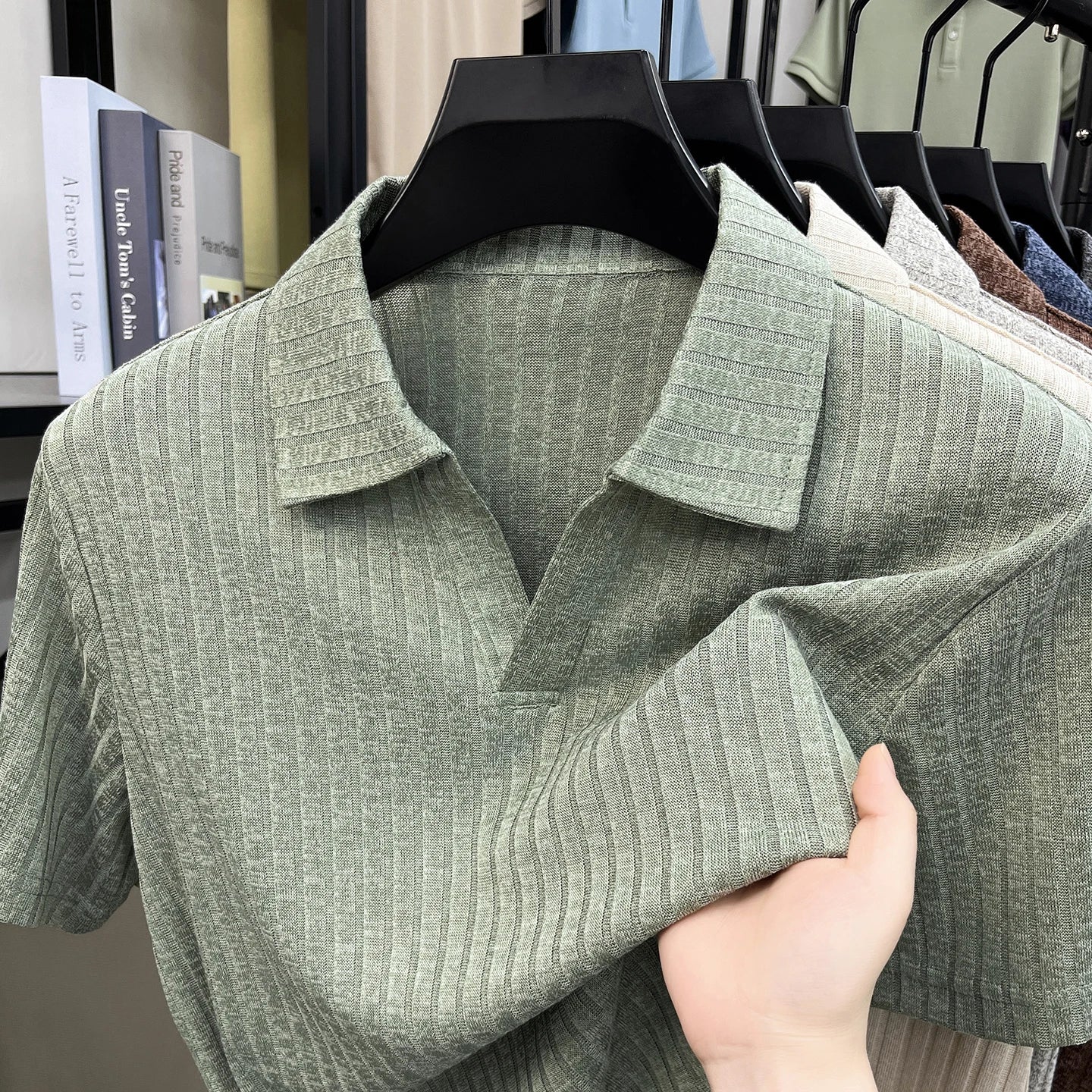 Men's Premium Knitted Polo Shirt — Skin-Friendly, Breathable, Casual Lapel Summer Top