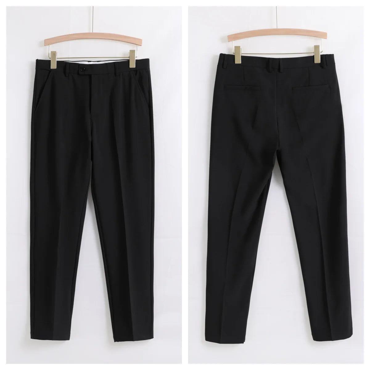 Men's Slim Fit Casual Trousers | Pencil Cut | Zipper Fly | Smart Casual | 8 Colors | Size 28-38
