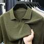 Men's Premium 100% Cotton Lapel Polo Shirt — Knitted, Short Sleeve, Casual & Versatile Summer Top