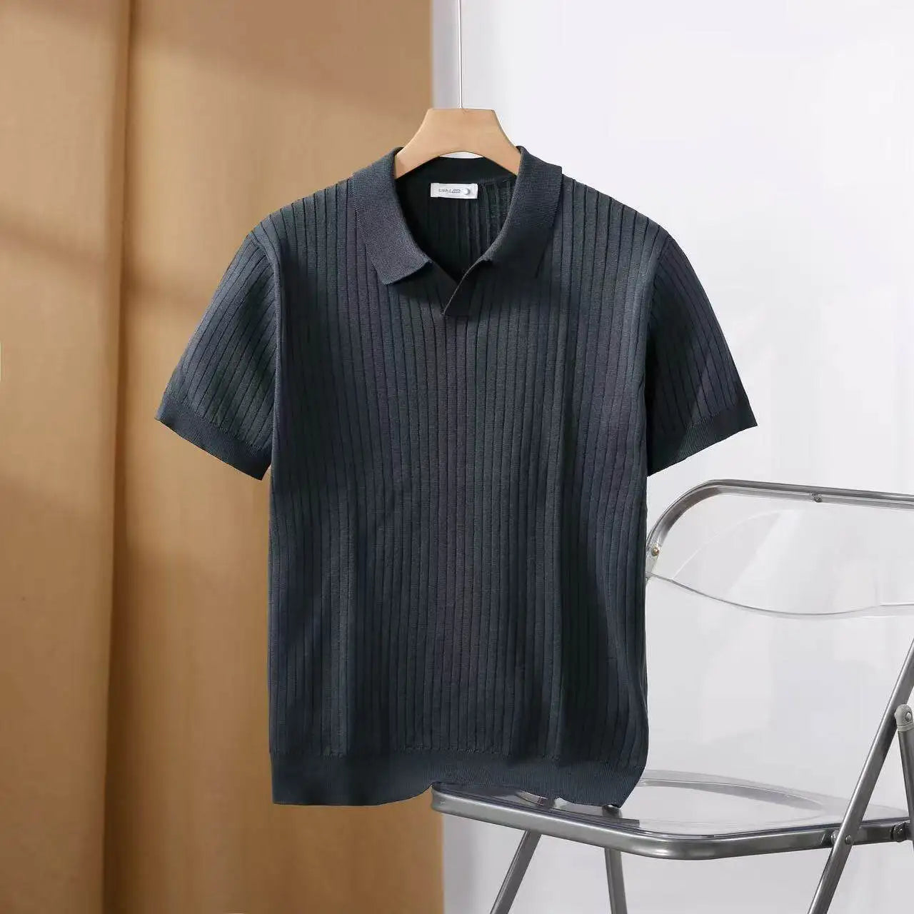 Men's Slim Fit Stretch Polo Shirt | Cotton Blend Collared Summer Tee | M–XXXL