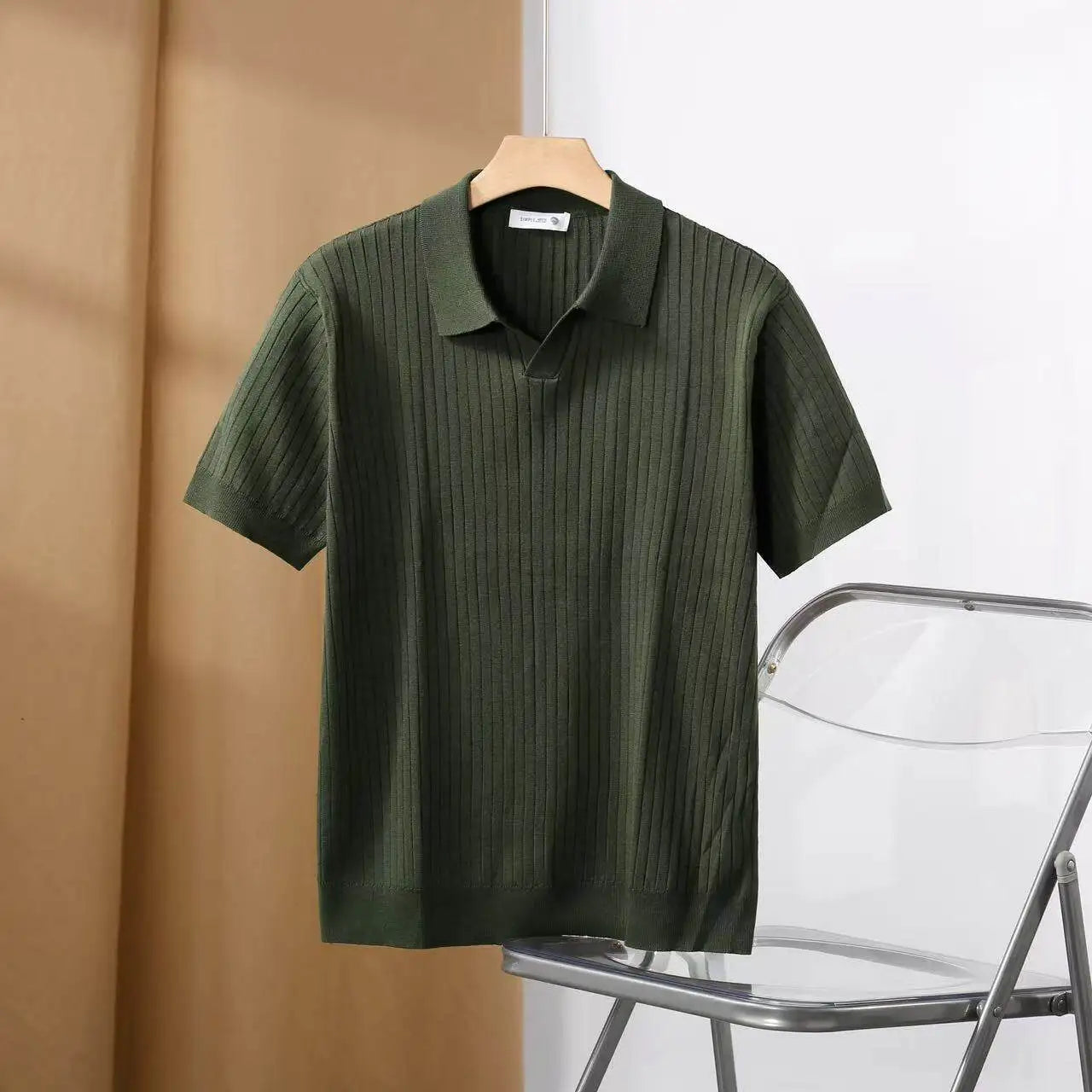 Men's Slim Fit Stretch Polo Shirt | Cotton Blend Collared Summer Tee | M–XXXL