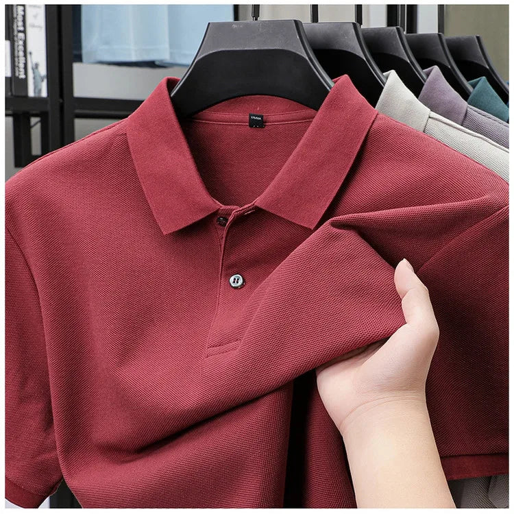 Luxora Men's 100% Cotton Polo Shirt — Anti-Pilling Breathable Tee | Golf, Sports & Business Casual | 19 Colors