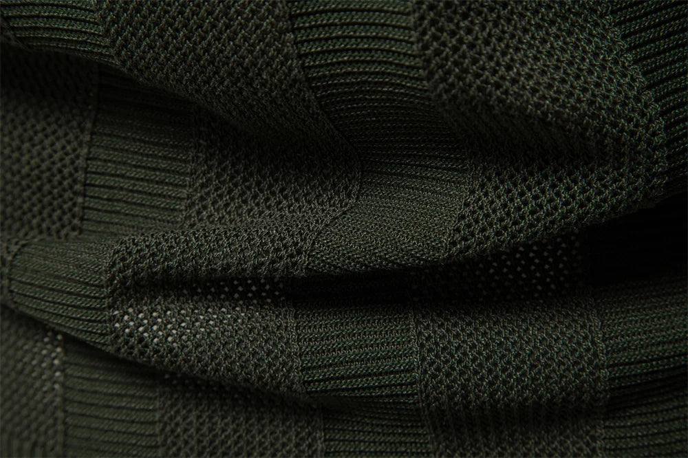 Men's Premium Mesh Polo Shirt — Breathable Knit, Turn-Down Collar, Solid & Striped Summer Top