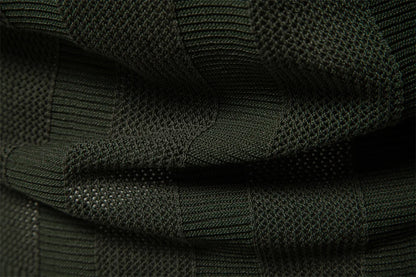 Men's Premium Mesh Polo Shirt — Breathable Knit, Turn-Down Collar, Solid & Striped Summer Top