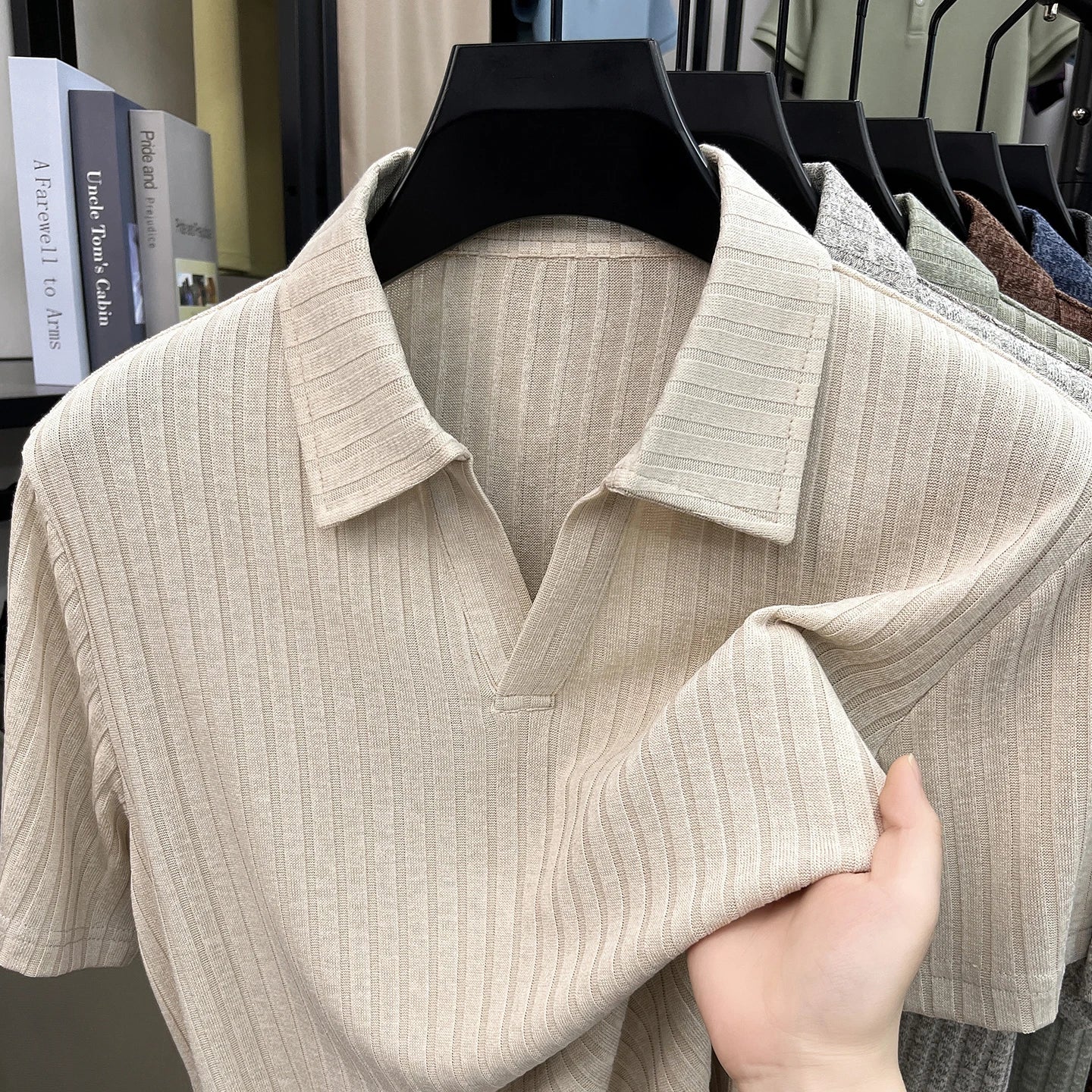 Men's Premium Knitted Polo Shirt — Skin-Friendly, Breathable, Casual Lapel Summer Top