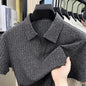 Men's Premium Knitted Polo Shirt — Skin-Friendly, Breathable, Casual Lapel Summer Top