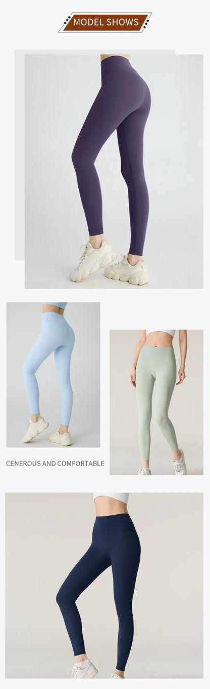 Women's Premium High-Waist Yoga Leggings — Breathable, Quick-Dry, Fitness & Gym Pants