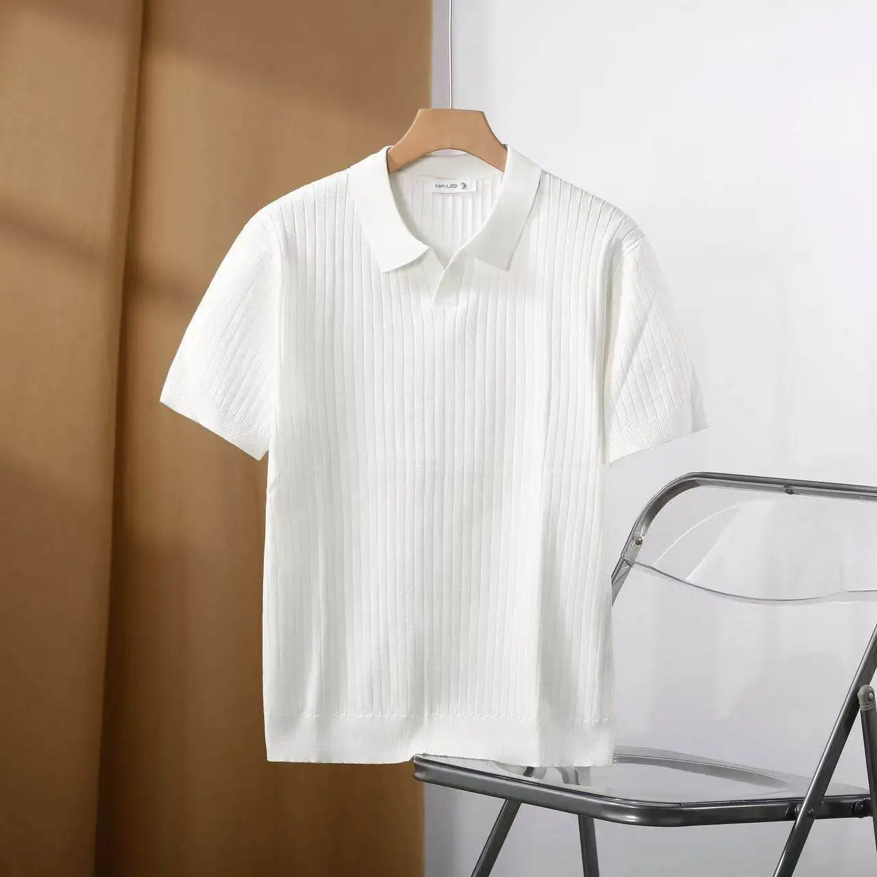 Men's Slim Fit Stretch Polo Shirt | Cotton Blend Collared Summer Tee | M–XXXL