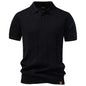 Men's Premium Stripe Golf Polo Shirt — Silk-Like Icy Touch, Breathable, Old Money Style