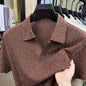Men's Premium Knitted Polo Shirt — Skin-Friendly, Breathable, Casual Lapel Summer Top